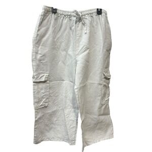Eskandar 100% Linen Pants Womens Sz 4 XL Linen‎ Wide Leg Lagenlook #O4-6